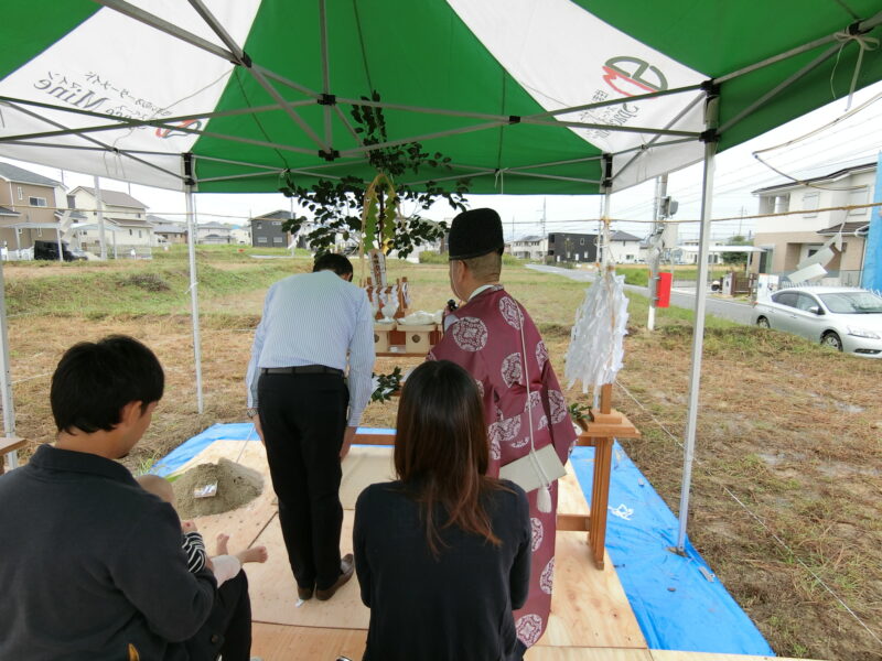 京都府 木津川市にてN様邸地鎮祭。