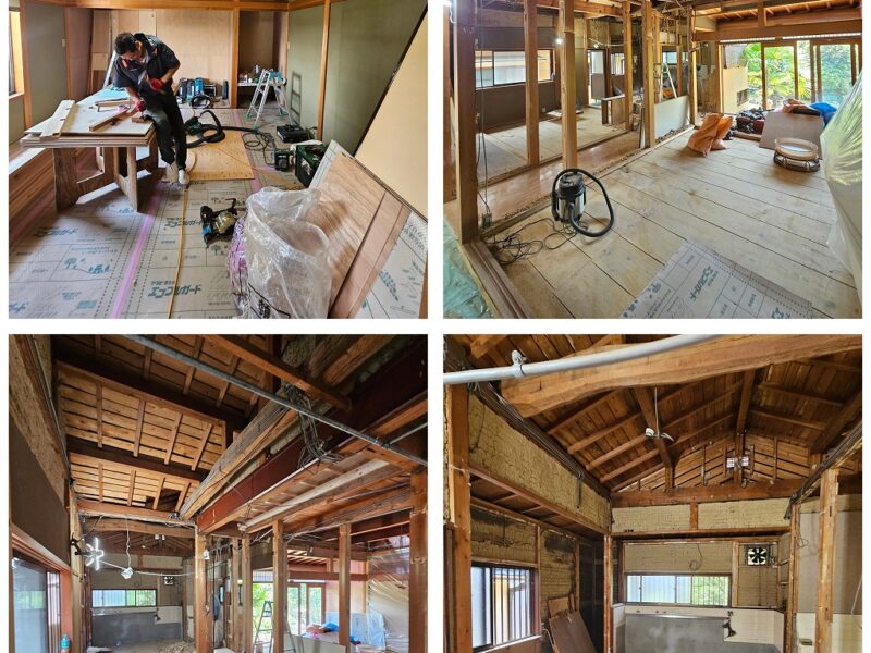 着工です！！！大和郡山市で昭和５６年建築（築４４年）の住まいの耐震＆断熱向上リノベーション